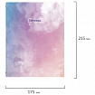 Тетрадь на кольцах А5 (175х215 мм), 240 листов, твердый картон, клетка, BRAUBERG, Cloud, 404094