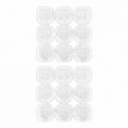 Крючки самоклеящиеся для гирлянд и проводов 1,5х1,5 см, КОМПЛЕКТ 18 шт., LAIMA Home, 608795