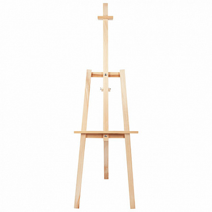 Мольберт напольный из липы "Лира", 67х162х48 см, высота холста до 100 см, BRAUBERG ART DEBUT, 192337