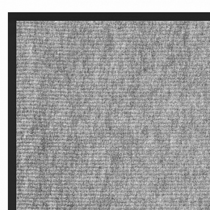 Коврик придверный 40х60 см, СЕРЫЙ, влаго-грязезащитный, 300 г/м2, мелкий рубчик, PRIMILA (ПРИМИЛА) STANDARD, 701018