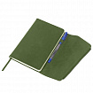 Ежедневник датированный 2026, А5, 145х213 мм, BRAUBERG "Jacket", под кожу, клапан, держатель, зеленый, 117402