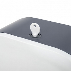 Диспенсер для туалетной бумаги LAIMA PROFESSIONAL SUPER (Система T2), малый, белый, ABS-пластик, 609504