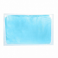 Простыня голубая стерильная 70х80 см, в блистере, спанбонд 25 г/м2, NF