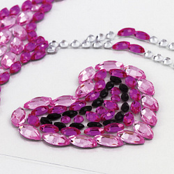 Наклейки готовые из страз ФЛАМИНГО, 8 декоративных элементов, 9,5х15,5 см, ОСТРОВ СОКРОВИЩ, 661565