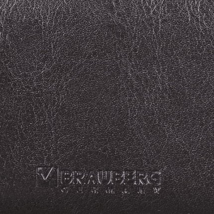 Визитница однорядная BRAUBERG "Imperial", на 20 визиток, под гладкую кожу, черная, 232291