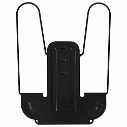 Подставка для книг и учебников BRAUBERG LINE+, металлическая, черная, европодвес, 238214