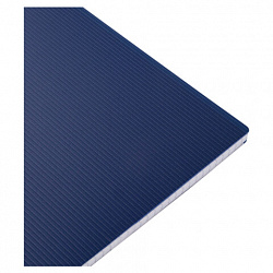 Тетрадь обложка пластик, А4, 80 л., гребень, клетка, HATBER, "VELVET" Синяя, 081562, 80Т4В1гр_01609