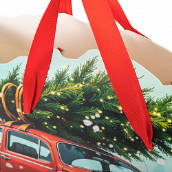 Пакет подарочный (1 шт.) новогодний, 26х13х32 см "Без границ" ассорти, ламинация, ЗОЛОТАЯ СКАЗКА, 592439