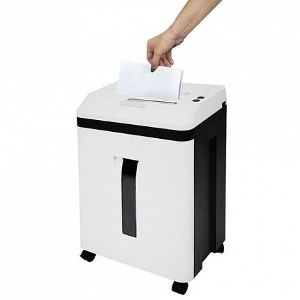 Уничтожитель (шредер) с автоподачей BRAUBERG PROFESSIONAL AUTO CM-150m, HeavyDuty, 5 уровень секретности, 2х13 мм, корзина 20 литров, 533131