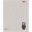 Тетрадь А5, 48 л., HATBER, скоба, клетка, soft-touch ламинация, 3D-лак, Матрешки (микс в спайке), 095881, 48Т5лолВ1