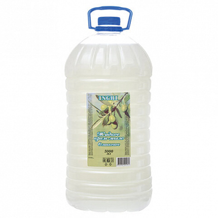 Мыло-крем жидкое 5 л, INGRI "ОЛИВКОВОЕ", ПЭТ