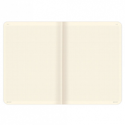 Тетрадь 60 л. в клетку обложка гладкий кожзам, сшивка, А4 (210х297мм), ЧЕРНЫЙ, BRAUBERG VIVA, 403907