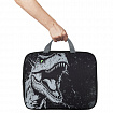 Папка на молнии с ручками BRAUBERG А4, 1 отделение, полиэстер, 80 мм, "Scary dino", 273308