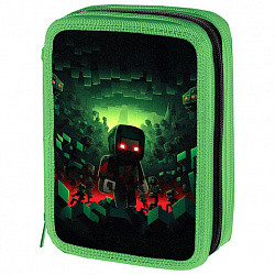 Пенал BRAUBERG, 3 отделения, полиэстер, 21х14 см, "Ночной воин", 272333