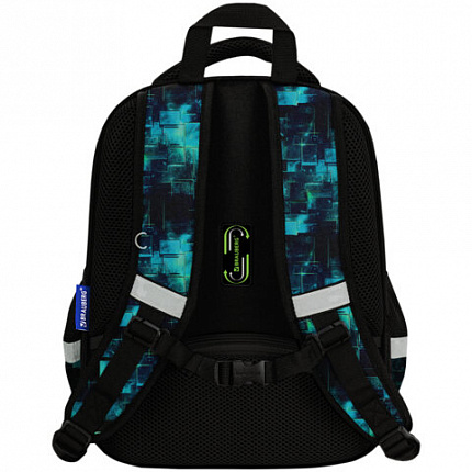 Ранец BRAUBERG FIT, 2 отделения, "Neon gamepad", 3D-панель, 38х27х14 см, 274385