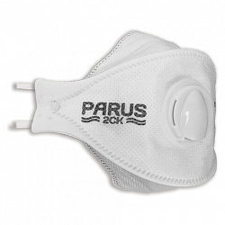Респиратор противоаэрозольный, средний класс защиты FFP2, с клапаном, PARUS 2СК, 1196808