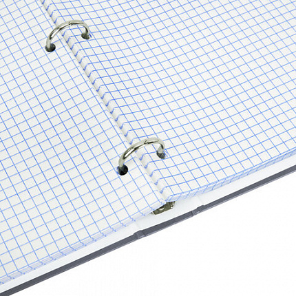 Тетрадь на кольцах БОЛЬШАЯ А4, 215х305 мм, 100 л., твердый картон, клетка, BRAUBERG, "Винтаж", 405410