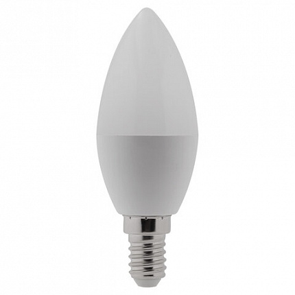 Лампа светодиодная ЭРА, 8(55)Вт, цоколь Е14, свеча, теплый белый, 25000 ч, LED B35-8W-2700-E14, Б0050694