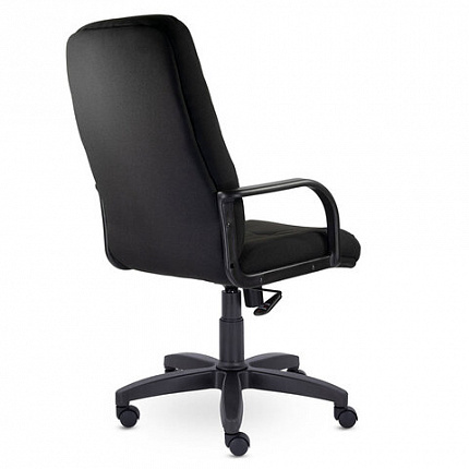 Кресло офисное "Менеджер", ткань, монолитный каркас, черное С-11, В-14