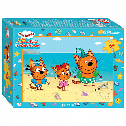 Пазл картонный 54 элемента, ЛИЦЕНЗИОННЫЕ СЮЖЕТЫ, АССОРТИ, 9х6,5,х2,5 см