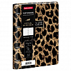 Тетрадь на кольцах А5, 175х215 мм, 120 л., под кожу, BRAUBERG VISTA, "Леопард", 405209