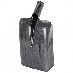 Лопата совковая без черенка 22х35 см, ребра жесткости, рельсовая сталь, RABBITEX (РАББИТЕКС) "RAIL STEEL", 700488