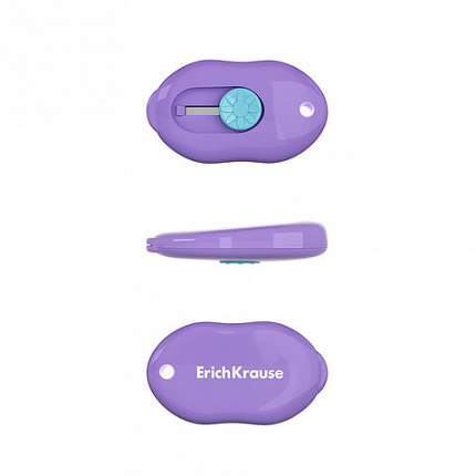 Нож канцелярский ERICH KRAUSE "Cloud Mini Pastel", корпус ассорти, 62755