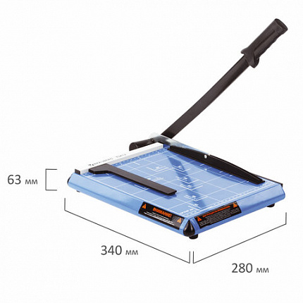 Резак сабельный BRAUBERG TS412 SABER, на 12 л., длина реза 300 мм, металлическое основание, A4, 531800