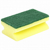 Губки для посуды 9,6х6,4х4 см, КОМПЛЕКТ 2 шт., MAXI, поролон с абразивным слоем, профильные, LAIMA К0015, 601557