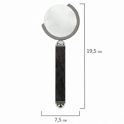 Набор настольный GALANT из мрамора, 8 предметов, черный мрамор/серебристые металлические детали, 231192