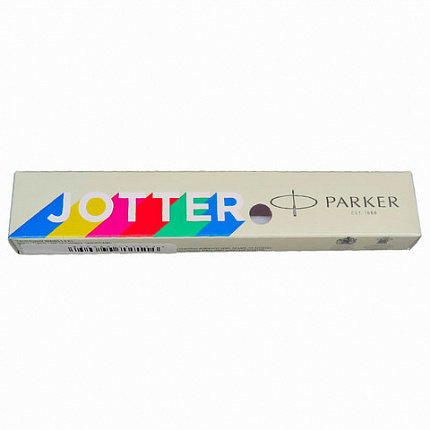 Ручка шариковая PARKER "Jotter Orig Red", корпус красный, детали нержавеющая сталь, синяя, RG0033330