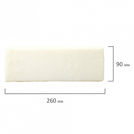 Насадка МОП для швабры самоотжимной "Бабочка" 603607, спонж/микрофибра 26 см, на липучке, ЛЮБАША, 603608