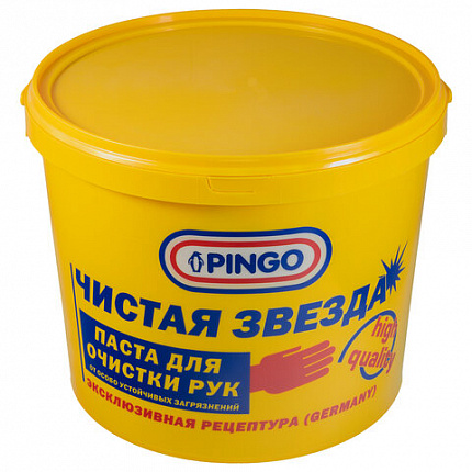 Паста очищающая средство для рук, 5 л, PINGO (Пинго), ЧИСТАЯ ЗВЕЗДА, от самых стойких загрязнений, банка, 85010-12