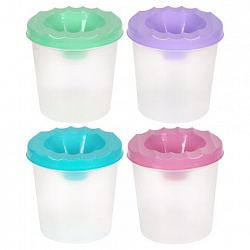 Стакан-непроливайка BRAUBERG KIDS, пастельные цвета, ассорти, 192738