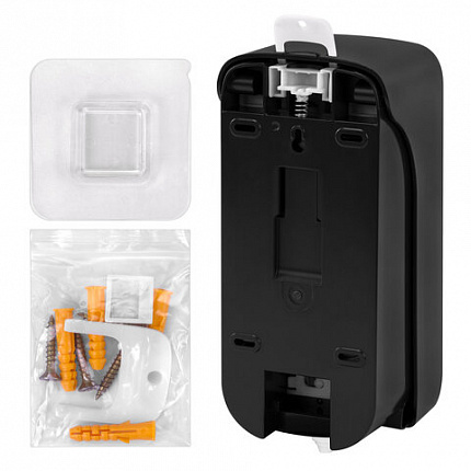 Дозатор для жидкого мыла-пены LAIMA PROFESSIONAL PREMIUM BLACK, НАЛИВНОЙ, 1 л, черный, ABS-пластик, 609520