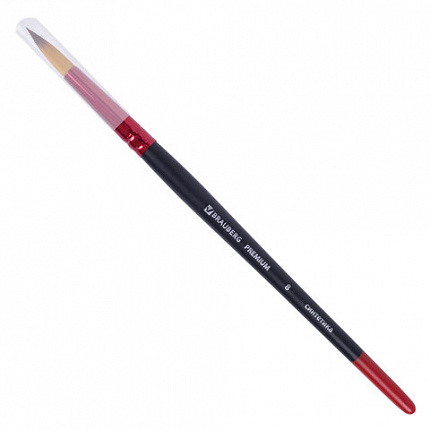 Кисть синтетика, круглая № 8, BRAUBERG PREMIUM, 201007