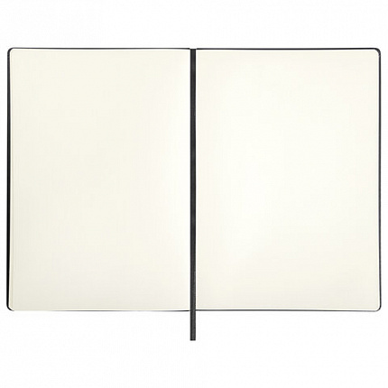 Скетчбук, слоновая кость 140 г/м2 210х297 мм, 80 л., КОЖЗАМ, резинка, BRAUBERG ART CLASSIC, черный, 113200