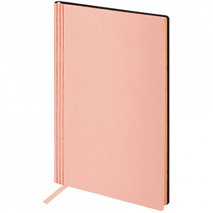 Блокнот А5 138x213 мм, BRAUBERG "Personal", под кожу, 80 листов, клетка, розовый, 116611