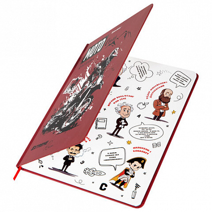 Дневник 1-11 класс 48 л., твердый, BRAUBERG, матовая ламинация, резинка, закладка-ляссе, с подсказом, "Мото", 107236