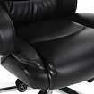Кресло офисное BRABIX PREMIUM "Direct EX-580", хром, рециклированная кожа, черное, 531824