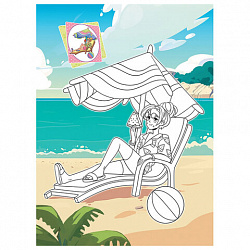 Раскраска с заданиями "Для мальчиков и девочек" с цветным фоном, А4, 16 стр., 21х29 см, АССОРТИ, ЛиС