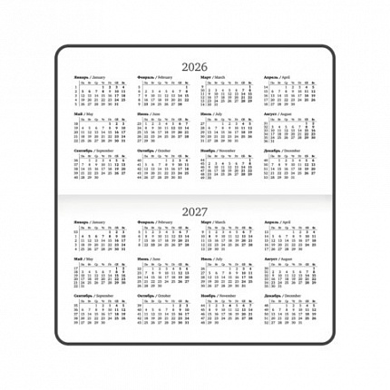 Еженедельник датированный 2026 с резинкой 171х93 мм, BRAUBERG, твердый, УФ-ЛАК, 64 л., "Паттерн", 117354