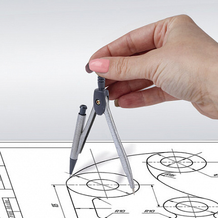 Готовальня ПИФАГОР 8 предметов: циркуль 120 мм, чертежные принадлежности, пластиковый пенал, 210860
