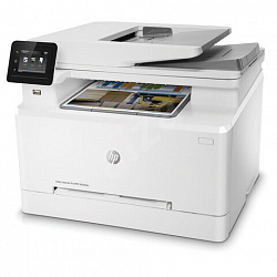 МФУ лазерное ЦВЕТНОЕ HP Color LaserJet Pro M283fdn "4 в 1", 21 стр./мин, 40000 стр./месяц, ДУПЛЕКС, сетевая карта, 7KW74A