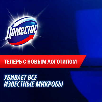 Чистящее средство 500 мл, ДОМЕСТОС "Свежесть Атлантики", с отбеливающим эффектом, гель