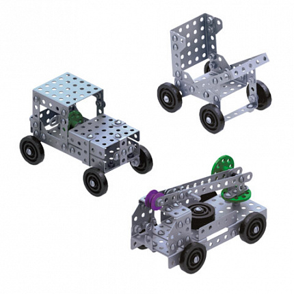 Конструктор металлический "Для уроков труда №3", 5 в 1 с подвижными деталями, 146 элементов, BAMBOX, 667038