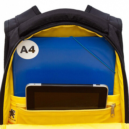 Рюкзак GRIZZLY школьный, анатомическая спинка, 2 отделения, для мальчиков, "STRIPES", 43х31х20 см, RU-531-4/1