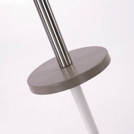 Ершик для унитаза с подставкой, металл, серый, матовый, LAIMA, 604961