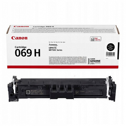 Картридж лазерный CANON (069HBK) i-SENSYS LBP673Cdw/MF752Cdw/MF752Cdw и другие, черный, ресурс 7600 стр., ОРИГИНАЛЬНЫЙ, 5098C002