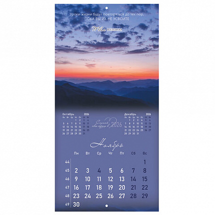 Календарь настенный перекидной 2026 г., BRAUBERG, 12 листов, 28,5х28,5 см, "Твоя вселенная", 116924